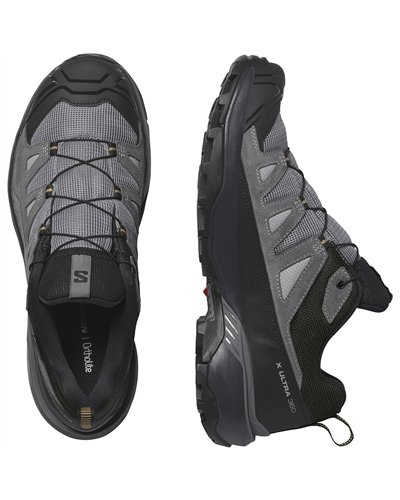 Salomon X Ultra 360 Leather GTX Gore-Tex Men's Trekking Shoes, Sharkskin/Castlerock/Kelp