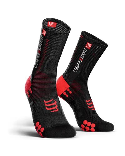 Compressport Pro Racing V3.0 Bike Compression Socks, Black/Red
