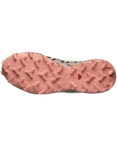 Salomon Speedcross 6 GTX Gore-Tex Women's Trail Running Shoes, Lime Cream/Mahogany Rose/Black