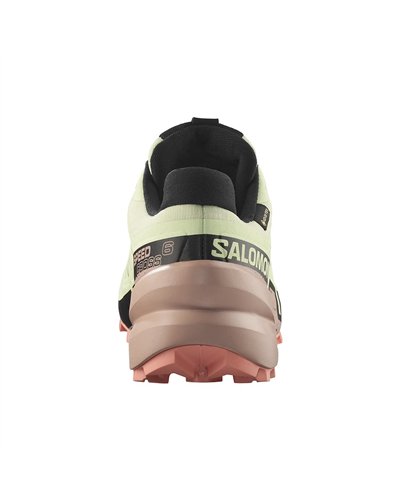 Salomon Speedcross 6 GTX Gore-Tex Women's Trail Running Shoes, Lime Cream/Mahogany Rose/Black