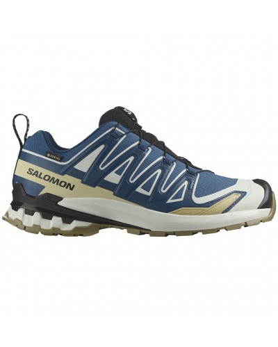 Salomon Xa Pro 3D V9 GTX Gore-Tex Men's Trail Running Shoes, Dark Blue/Icicle/Aloe