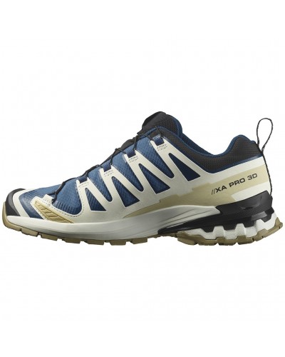 Salomon Xa Pro 3D V9 GTX Gore-Tex Men's Trail Running Shoes, Dark Blue/Icicle/Aloe