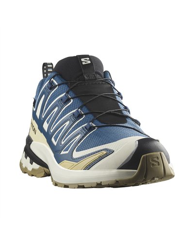 Salomon Xa Pro 3D V9 GTX Gore-Tex Men's Trail Running Shoes, Dark Blue/Icicle/Aloe