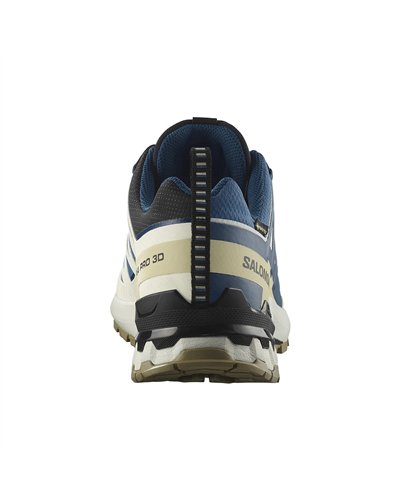 Salomon Xa Pro 3D V9 GTX Gore-Tex Men's Trail Running Shoes, Dark Blue/Icicle/Aloe