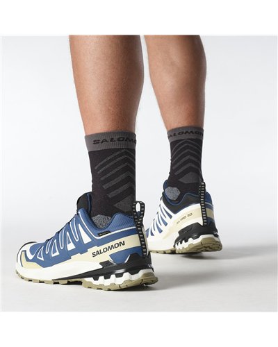 Salomon Xa Pro 3D V9 GTX Gore-Tex Men's Trail Running Shoes, Dark Blue/Icicle/Aloe