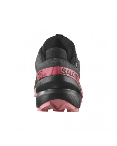 Salomon Speedcross 6 GTX Gore-Tex Women's Trail Running Shoes, Nine Iron/Black/Flamingo Pink
