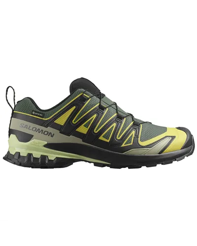 Salomon Xa Pro 3D V9 GTX Gore-Tex Men's Trail Running Shoes, Urban Chic/Black/Cress Green
