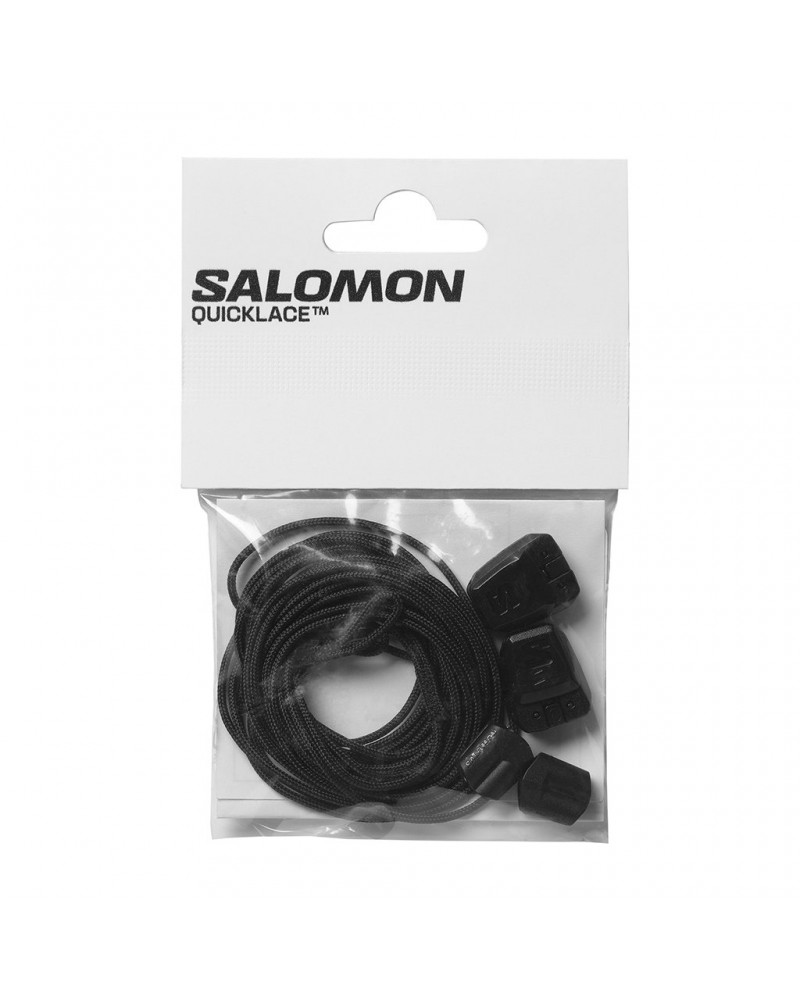Salomon Quicklace Kit Lacci Scarpe, Black