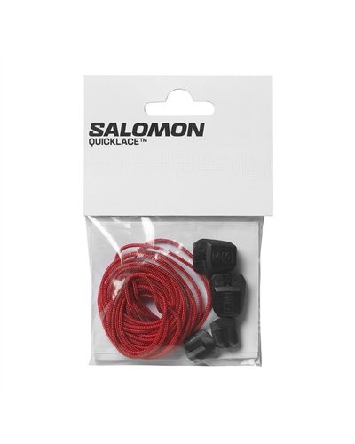 Salomon Quicklace Kit Lacci Scarpe, Racing Red/Black