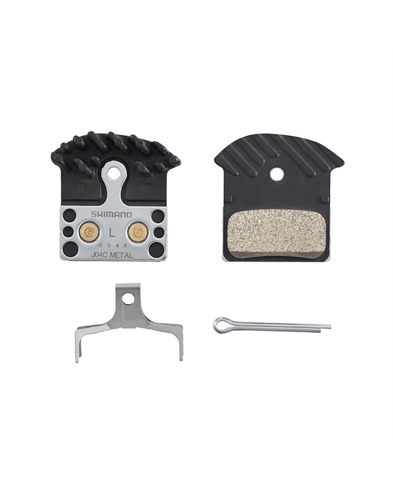 Shimano Metal Brake Pads J04C-MF Spring/Split Pin Included (1 Pair)