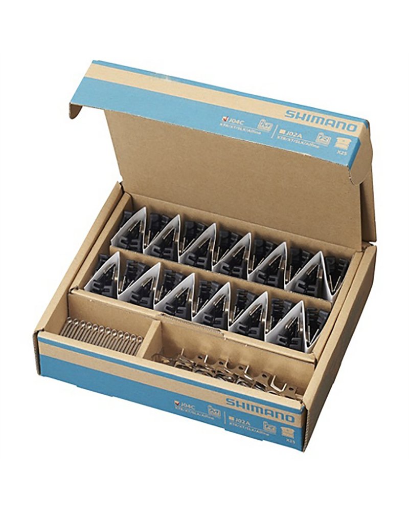 Shimano Pastiglie Freno Metal J04C-MF Incluso Spring/Split Pin (25 Coppie)