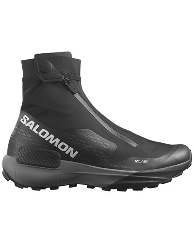 Salomon S/LAB Genesis Spine Unisex Trail Running Shoes, Black/Pewter/Transcend Blue