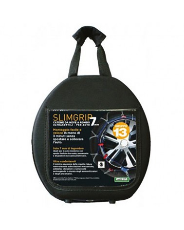 Snow Chains for Car Tyres 245/40-20 R20 Ultra Thin, 7 mm, Approved