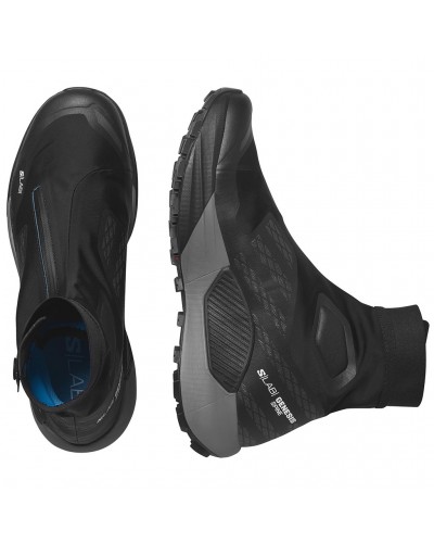 Salomon S/LAB Genesis Spine Unisex Trail Running Shoes, Black/Pewter/Transcend Blue