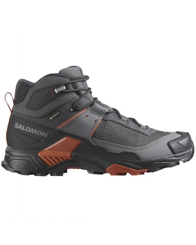 Salomon X Ultra 5 Mid GTX Gore-Tex Men's Trekking Boots, Asphalt/Castlerock/Burnt Ochre
