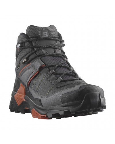 Salomon X Ultra 5 Mid GTX Gore-Tex Men's Trekking Boots, Asphalt/Castlerock/Burnt Ochre
