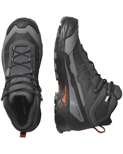 Salomon X Ultra 5 Mid GTX Gore-Tex Men's Trekking Boots, Asphalt/Castlerock/Burnt Ochre