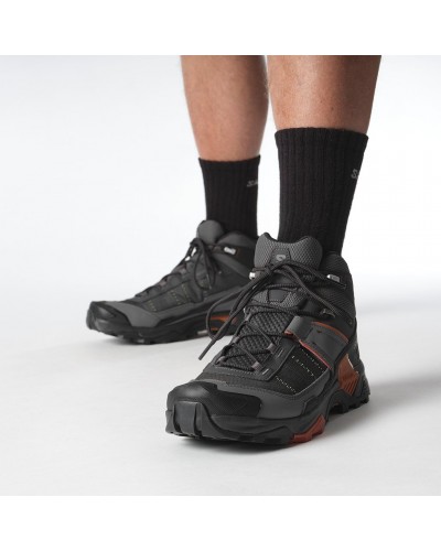 Salomon X Ultra 5 Mid GTX Gore-Tex Men's Trekking Boots, Asphalt/Castlerock/Burnt Ochre