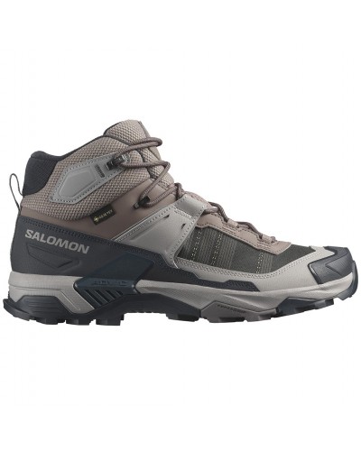 Salomon X Ultra 5 Mid GTX Gore-Tex Scarponi Trekking Uomo, Iron/Dark Navy/Gull