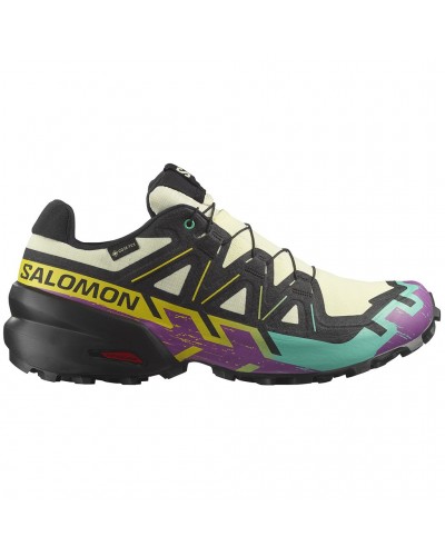 Salomon Speedcross 6 GTX Gore-Tex Men's Trail Running Shoes, Transparent Yellow/Black/Waterfall