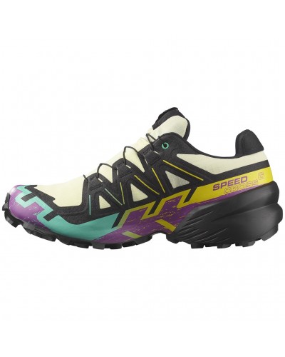 Salomon Speedcross 6 GTX Gore-Tex Men's Trail Running Shoes, Transparent Yellow/Black/Waterfall