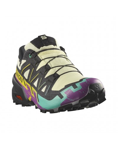 Salomon Speedcross 6 GTX Gore-Tex Men's Trail Running Shoes, Transparent Yellow/Black/Waterfall