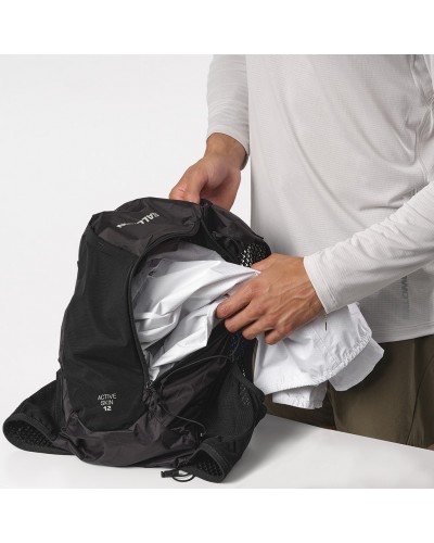 Salomon Active Skin 12 Set Hydration Running Pack/Vest, Black/Metal (2 500 ml Soft Flask Included)