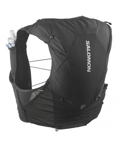 Salomon ADV Skin 12 Set Hydration Running Pack/Vest, Black (2 500 ml Soft Flask Included)
