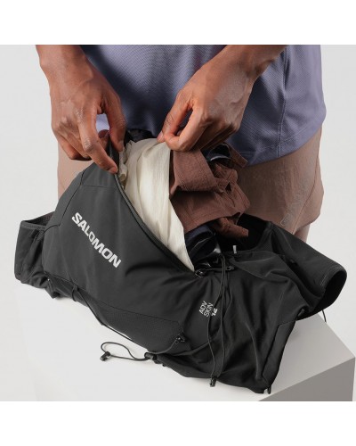 Salomon ADV Skin 12 Set Zaino Gilet Idrico Running, Black (2 Soft Flask da 500 ml Incluse)
