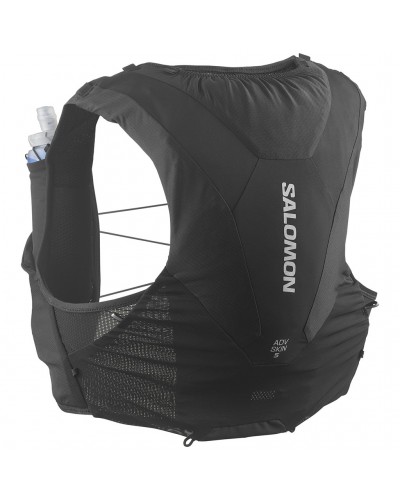 Salomon ADV Skin 5 Set Hydration Running Pack/Vest, Black (2 500 ml Soft Flask Included)