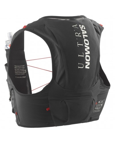 Salomon S/LAB Ultra 10 Set Hydration Running Pack/Vest, Black (2 500 ml Soft Flask Included)