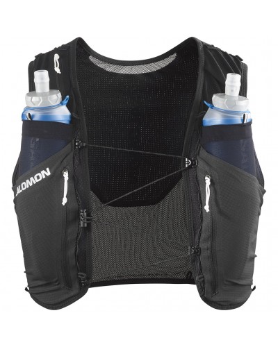 Salomon Sense Pro 6 Set Hydration Running Pack/Vest, Black (2 500 ml Soft Flask Included)