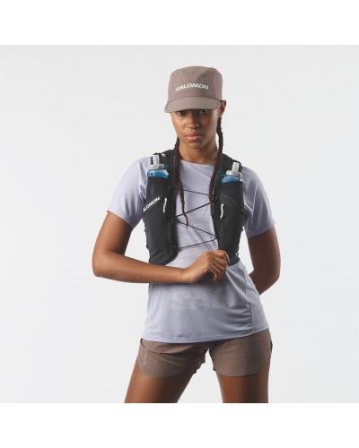 Salomon Sense Pro 6 Set Hydration Running Pack/Vest, Black (2 500 ml Soft Flask Included)
