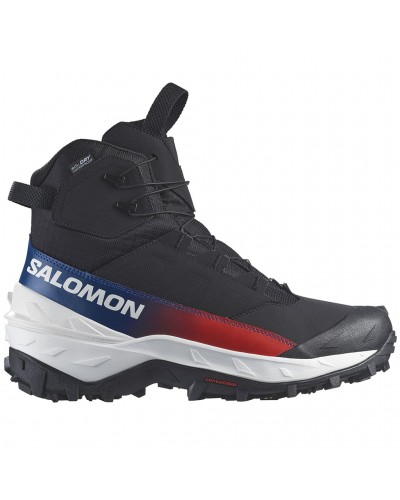 Salomon Crosstrak Powder WP Equipe Unisex Waterproof Trekking Boots, Black/Black/Black