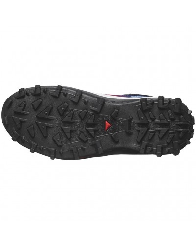 Salomon Crosstrak Powder WP Equipe Scarponi Trekking Impermeabili Unisex, Black/Black/Black