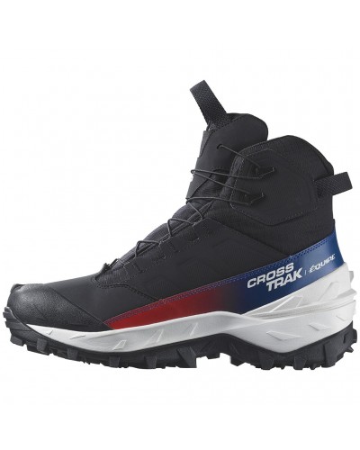 Salomon Crosstrak Powder WP Equipe Scarponi Trekking Impermeabili Unisex, Black/Black/Black
