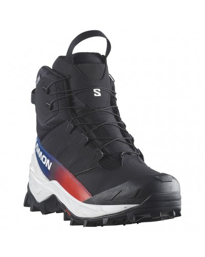 Salomon Crosstrak Powder WP Equipe Scarponi Trekking Impermeabili Unisex, Black/Black/Black