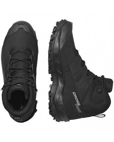 Salomon Crosstrak WP Scarponi Trekking Impermeabili Uomo, Black/Black/Asphalt