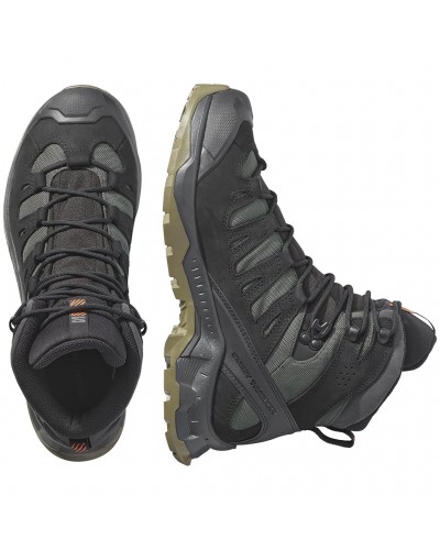 Salomon Quest Tracker GTX Gore-Tex Scarponi Trekking Unisex, Black/Asphalt/Coyote Brown