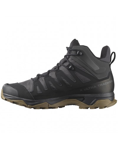 Salomon X Ultra Tracker GTX Gore-Tex Scarponi Trekking Unisex, Black/Asphalt/Coyote Brown