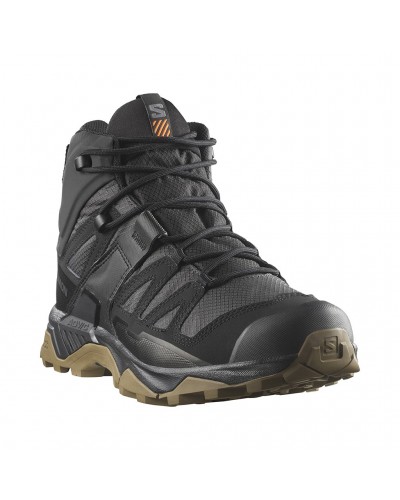 Salomon X Ultra Tracker GTX Gore-Tex Scarponi Trekking Unisex, Black/Asphalt/Coyote Brown