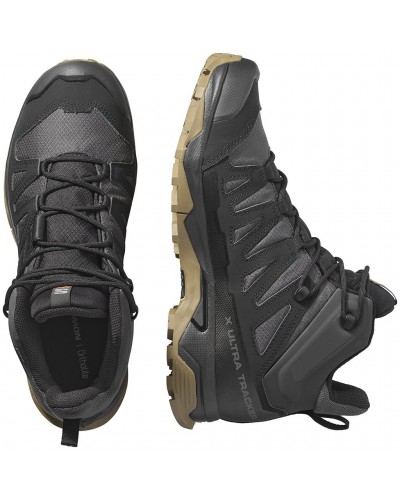 Salomon X Ultra Tracker GTX Gore-Tex Scarponi Trekking Unisex, Black/Asphalt/Coyote Brown