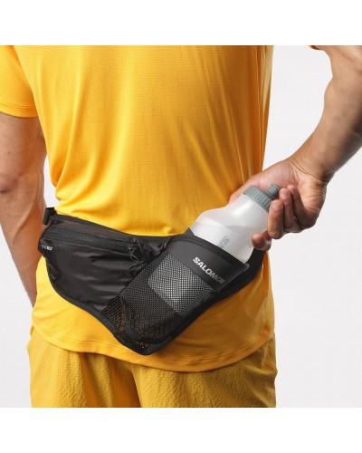 Salomon Active Belt Running Waist Pack, Black (600 ml 3D Bottle Included)