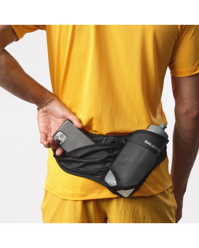 Salomon Active Belt Running Waist Pack, Black (600 ml 3D Bottle Included)