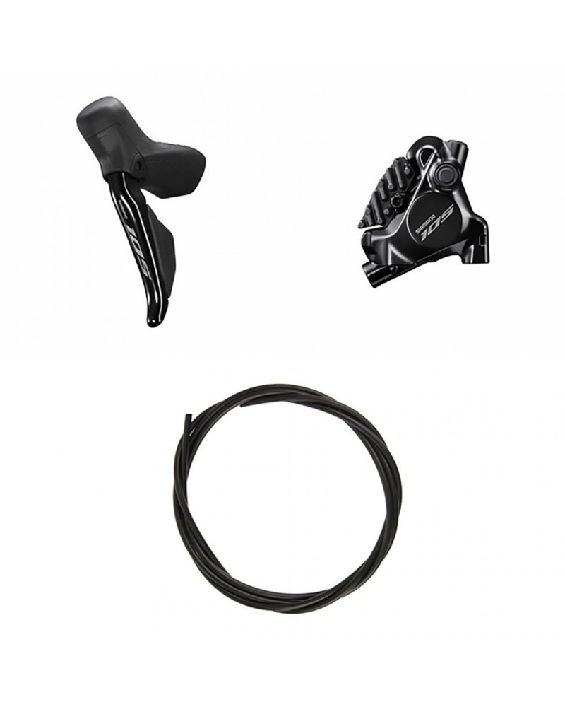 Shimano 105 Di2 Hydraulic Flat Front Left Disc Brake Kit ST-R7170 + BR-R7170 + 1000mm Hose