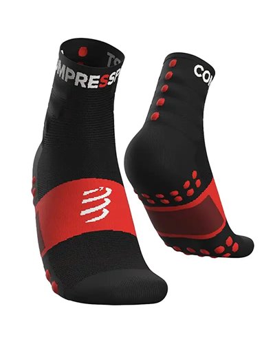 Compressport Training Socks Calze a Compressione, Nero (2 Paia)