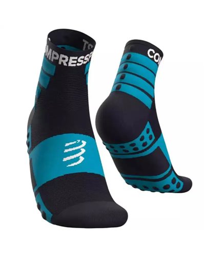 Compressport Training Socks Calze a Compressione, Blu (2 Paia)