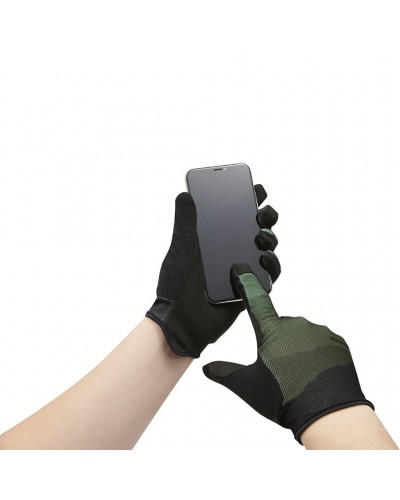 Shimano Trail Touchscreen Compatible MTB Gloves Size M, Light Brown