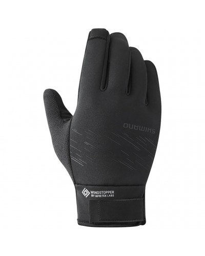Shimano Windstopper Guanti Termici Touchscreen Compatibili Taglia L, Nero