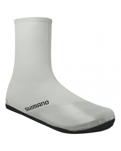 Shimano Dual H2O Men's Waterproof Shoe Covers Size L 42-43, Light Gray